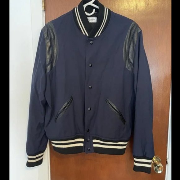 SAINT LAURENT 2015 Teddy Varsity Jacket